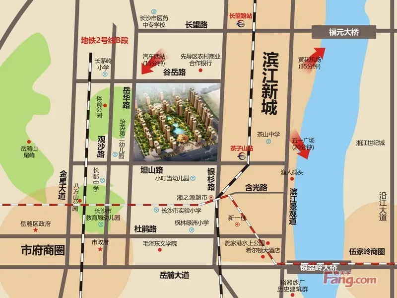 长沙纳爱斯阳光丽城区域交通介绍