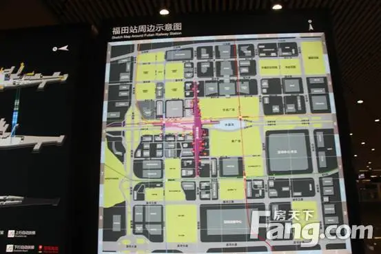 福田站不愧是在福田cbd,市民广场,会展,还有碧桂园的深圳展厅所在的