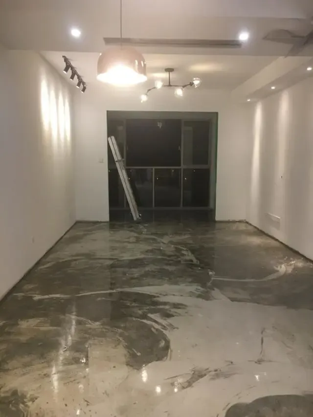 从施工到软装80㎡半包花费16万装修看到水泥自流平简直想