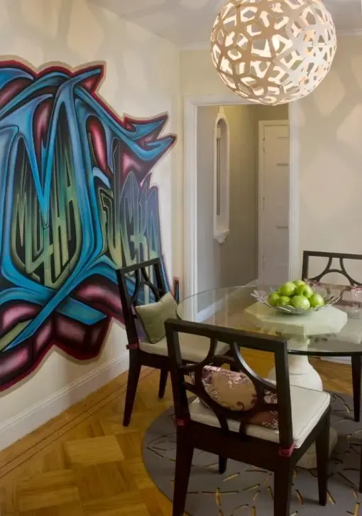 花大价钱装修新房,不如在家里涂鸦!时尚又好看,设计方案收好了